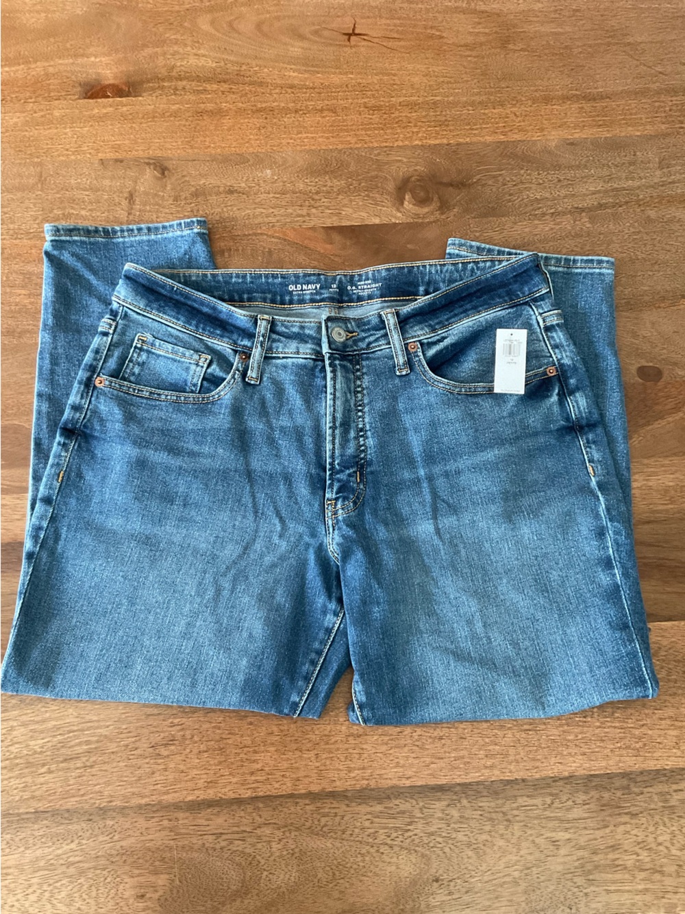 Old Navy Women's OG Straight High Rise Jeans size 12 petite